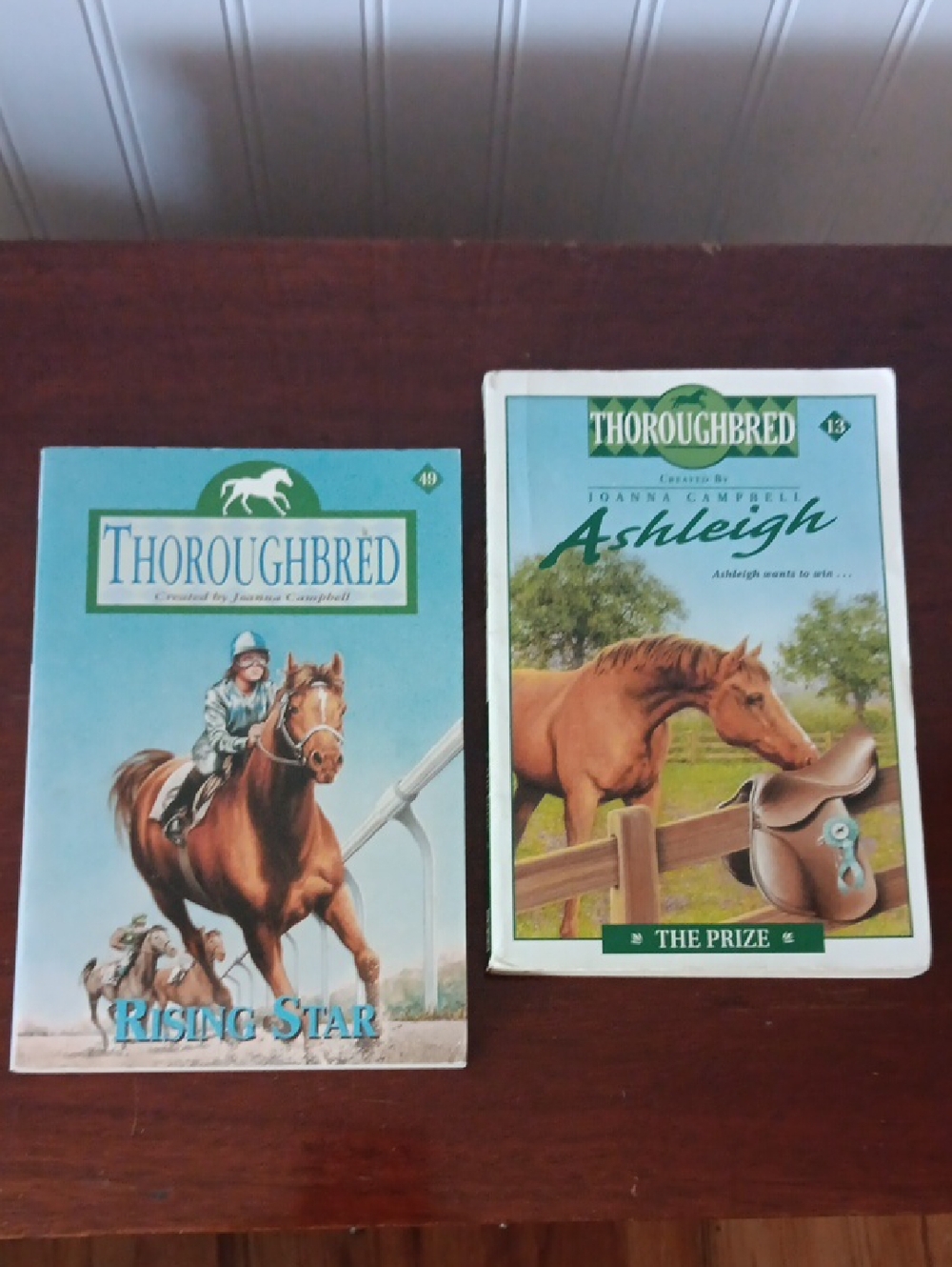2 Thoroughbred Horse Paperbacks.